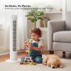 OVENTE Oscillating Tower Fan with Remote Control, 3-Speed LCD Panel & 8H Timer, 30.5″ Quiet & Bladeless Indoor Standing Floor Fan, Blows Cold Air for Home, Bedroom, Living Room or Office, Silver TF88S(White)