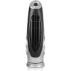 imageOvente Portable Electric 304 Inch 90 Oscillating Tower Fan with 3 Speeds controlled by Manual Analog Knob with LowNoise Technology Cool Air Breeze Indoor Bedroom Home Office Silver TF87S