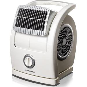 OVENTE Electric Blower Floor Fan 15″ with 3-Speed Control, 90° Oscillating and 45° Manual Pivoting Head, Low-Noise Technology and Easy to Clean Air Filter Ideal for Home, Bedroom, Office, White BF74W