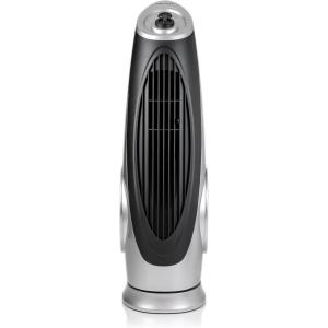 Ovente Portable Electric 30.4 Inch 90° Oscillating Tower Fan with 3 Speeds controlled by Manual Analog Knob with Low-Noise Technology Cool Air Breeze, Indoor, Bedroom, Home, Office, Silver TF87S