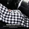 OVENTE 12-Volt Heated Car Blanket, Portable Electric Blanket with Temperature Control & Overheat Protection, 39”x57” Winter Heating Blanket for Truck, SUV, RV, Camping or Travel, Black Plaid BL4602BW