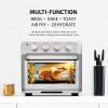 OVENTE Air Fryer Toaster Oven Combo, 26 Qt Stainless Steel Countertop Convection Oven with 1700W Power and Free Accessories, Perfect for Pizza, Roast, Bake, Toast and Broil, Silver OFM2025BR