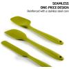 OVENTE Silicone Spatula Set of 5, Food Grade Rubber Spatula with High Heat Resistant, BPA-Free and Dishwasher Safe, Nonstick Kitchen Utensils for Baking, Cooking and Mixing, Green SP12305G(Green)