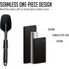 OVENTE Silicone Spatula Set of 5, Food Grade Rubber Spatula with High Heat Resistant, BPA-Free and Dishwasher Safe, Nonstick Kitchen Utensils for Baking, Cooking and Mixing, Green SP12305G(Black)