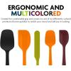 OVENTE Silicone Spatula Set of 5, Food Grade Rubber Spatula with High Heat Resistant, BPA-Free and Dishwasher Safe, Nonstick Kitchen Utensils for Baking, Cooking and Mixing, Green SP12305G(Multicolor)