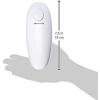 Ovente Electric Automatic Handheld Can Opener with One Touch Start Button, Compact Cordless 4 AA Battery Operated and Smooth Edge Opener for Seniors and Teens, Easy Opening and Clean, White CO36W