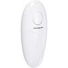 Ovente Electric Automatic Handheld Can Opener with One Touch Start Button, Compact Cordless 4 AA Battery Operated and Smooth Edge Opener for Seniors and Teens, Easy Opening and Clean, White CO36W