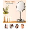OVENTE 7” Tabletop Makeup Mirror with 1X/7X Magnification, 360° Swivel Design and Double-Sided Free-Standing Vanity Mirror Perfect for Dresser, Bedroom and Office Desk, Polished Chrome MNLCT70CH1X7X(Polished Chrome)