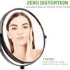 OVENTE 7” Tabletop Makeup Mirror with 1X/7X Magnification, 360° Swivel Design and Double-Sided Free-Standing Vanity Mirror Perfect for Dresser, Bedroom and Office Desk, Polished Chrome MNLCT70CH1X7X(Antique Bronze)
