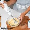 OVENTE Immersion Hand Blender, 300W Corded Electric Handheld Stick Mixer with 2 Mixing Speeds and Stainless Steel Blades for Smoothies, Purees & Baby Food, White HS560W(White)