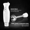 OVENTE Immersion Hand Blender, 300W Corded Electric Handheld Stick Mixer with 2 Mixing Speeds and Stainless Steel Blades for Smoothies, Purees & Baby Food, White HS560W(White)