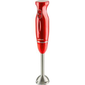 OVENTE Immersion Hand Blender, 300W Corded Electric Handheld Stick Mixer with 2 Mixing Speeds and Stainless Steel Blades for Smoothies, Purees & Baby Food, Red HS560R