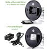 OVENTE 7″ Lighted Tabletop Makeup Mirror with 1X/10X Magnification, Double-Sided Magnifying Vanity Mirror with Dimmable LED Lights, 360° Swivel Design & Dual Power Supply, Nickel Brushed MGT75BR1X10X(Polished Chrome)