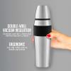 Ovente Stainless Steel Double Walled Vacuum Insulated Mug 26 Ounce, BPA-Free Leak Free and Spill Proof with Removable Cup, Portable Easy Travel and Clean Perfect for Hot or Cold Drinks, Silver TSA26S