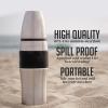 Ovente Stainless Steel Double Walled Vacuum Insulated Mug 26 Ounce, BPA-Free Leak Free and Spill Proof with Removable Cup, Portable Easy Travel and Clean Perfect for Hot or Cold Drinks, Silver TSA26S