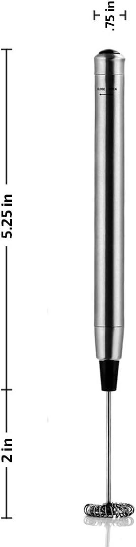imageOvente 2 in 1 Silver Bundle Set with Stainless Steel Handheld Milk Frother and Vacuum Insulated 12 Ounce Travel Mug with Tea Infuser Compact and Portable Easy to Carry Perfect for the Coffee Lover