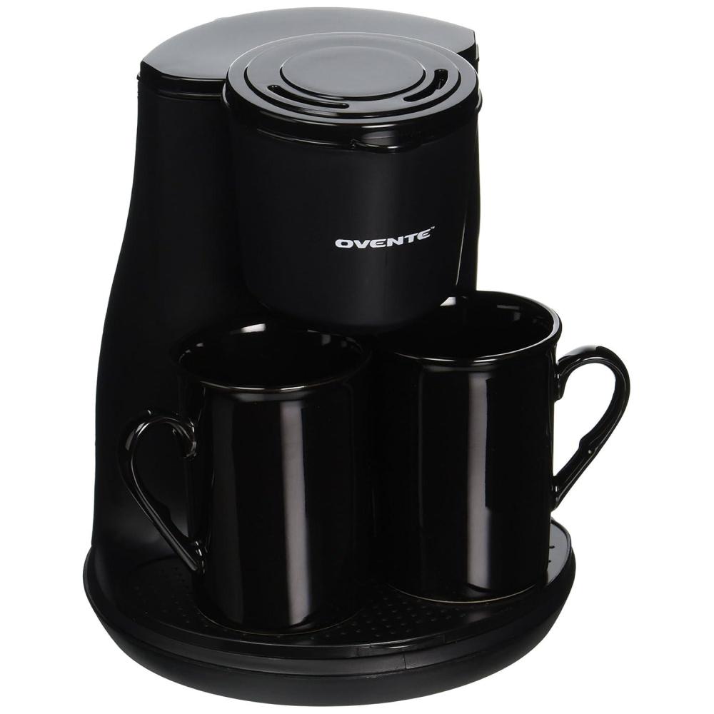 imageOvente Two Serving Coffeemaker with 2 Ceramic Personal Cups CM3BB