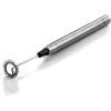 Ovente 2 in 1 Silver Bundle Set with Stainless Steel Handheld Milk Frother and Vacuum Insulated 12 Ounce Travel Mug with Tea Infuser, Compact and Portable Easy to Carry Perfect for the Coffee Lover