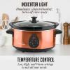 OVENTE Electric Slow Cooker with 3 Cooking Settings, Non-Stick and Dishwasher Safe Stoneware, Stainless Steel Body, Glass Lid, 3.7 Qt Oval Pot for Entrees, Soups, Sauces, Stews & Dips, Silver SLO35ABR(SLO35ACO)