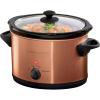 OVENTE Electric Slow Cooker with 3 Cooking Settings, Non-Stick and Dishwasher Safe Stoneware, Stainless Steel Body, Glass Lid, 3.7 Qt Oval Pot for Entrees, Soups, Sauces, Stews & Dips, Silver SLO35ABR(SLO40ACO)