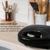 OVENTE Electric Indoor Panini Press Grill and Sandwich Maker with Non-Stick Coated Plates, Cool-Touch Handle and Removable Drip Tray, Opens 180 Degrees to Fit Any Type or Size of Food, Red GP0620R(GPI202B)