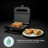 OVENTE Electric Indoor Panini Press Grill and Sandwich Maker with Non-Stick Coated Plates, Cool-Touch Handle and Removable Drip Tray, Opens 180 Degrees to Fit Any Type or Size of Food, Red GP0620R(GP0401B)
