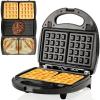 OVENTE Electric Indoor Panini Press Grill and Sandwich Maker with Non-Stick Coated Plates, Cool-Touch Handle and Removable Drip Tray, Opens 180 Degrees to Fit Any Type or Size of Food, Red GP0620R(GPI202B)