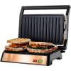 OVENTE Electric Indoor Panini Press Grill and Sandwich Maker with Non-Stick Coated Plates, Cool-Touch Handle and Removable Drip Tray, Opens 180 Degrees to Fit Any Type or Size of Food, Red GP0620R(GP0620CO)