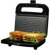 OVENTE Electric Indoor Panini Press Grill and Sandwich Maker with Non-Stick Coated Plates, Cool-Touch Handle and Removable Drip Tray, Opens 180 Degrees to Fit Any Type or Size of Food, Red GP0620R(GP0401B)