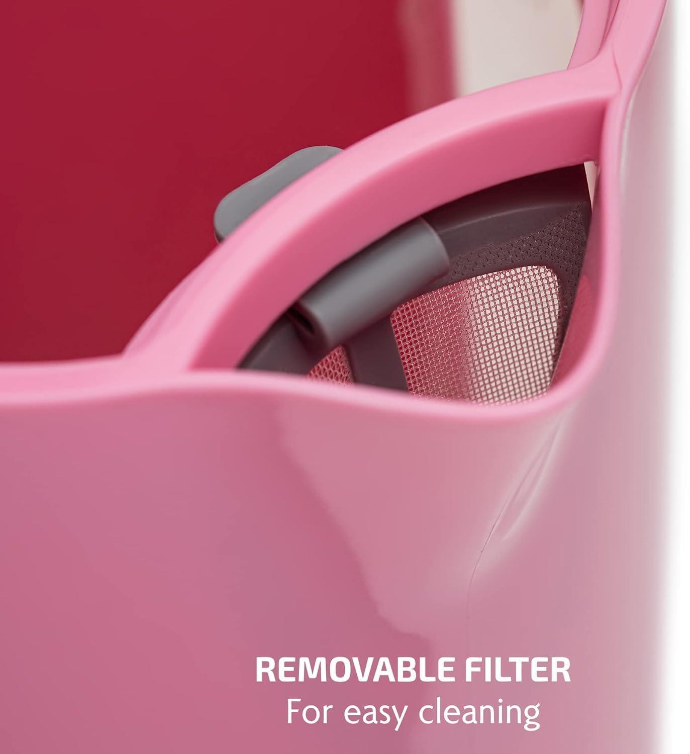 imageOVENTE 18L Electric Kettle 1500W Fast Boiling Heater for Coffee or Tea BPA Free Easy to Fill Lid Water Level Window Auto ShutOff BoilDry Protection and Removable Filter Green KP413GPink