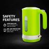OVENTE 1.8L Electric Kettle, 1500W Fast Boiling Heater for Coffee or Tea, BPA Free, Easy to Fill Lid, Water Level Window, Auto Shut-Off, Boil-Dry Protection and Removable Filter, Green KP413G(Green)