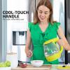 OVENTE Electric Kettle, 1.5L Borosilicate Glass Countertop Water Heater and Boiler for Coffee or Tea, BPA-Free, Auto Shut-Off, Boil-Dry Protection, Removable and Washable Spout Filter, Red KG83R(Green)