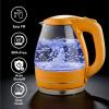 OVENTE Electric Kettle, 1.5L Borosilicate Glass Countertop Water Heater and Boiler for Coffee or Tea, BPA-Free, Auto Shut-Off, Boil-Dry Protection, Removable and Washable Spout Filter, Red KG83R(Orange)