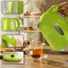 OVENTE Electric Kettle, 1.7L Fast Boiling Water Heater for Coffee or Tea, BPA Free with Water Level Gauge, Auto Shut-Off, Boil-Dry Protection, Indicator Light and Removable Filter, Black KP72B(Green)