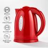 OVENTE Electric Kettle, 1.7L Fast Boiling Water Heater for Coffee or Tea, BPA Free with Water Level Gauge, Auto Shut-Off, Boil-Dry Protection, Indicator Light and Removable Filter, Black KP72B(Red)