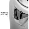 OVENTE Electric Tea Kettle Stainless Steel 1.2 Liter Portable Instant Water Boiler Heater 1100W Power Fast Boiling with Cordless Body and Automatic Shut Off for Coffee Milk Chocolate Silver KS22S
