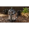 Ovente French Press Coffee, Tea and Espresso Maker, Heat Resistant Borosilicate Glass with 4 Filter Stainless-Steel System, BPA-Free Portable Pitcher Perfect for Hot & Cold Brew 27oz, Black FPT27B