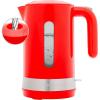 OVENTE 1.8L Electric Kettle, 1500W Fast Boiling Heater for Coffee or Tea, BPA Free, Easy to Fill Lid, Water Level Window, Auto Shut-Off, Boil-Dry Protection and Removable Filter, Green KP413G(Red)