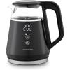 OVENTE Electric Kettle, 1.7L Stainless Steel Water Boiler and Heater with 1100W Power, Temperature Control, Keep Warm Function, Auto Shut-Off, Boil-Dry Protection and Cordless Serving, Red KS58R(Black 1 Liter)