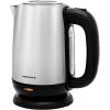 OVENTE Electric Tea Kettle Stainless Steel 1.7 Liter Portable Instant Water Boiler Heater 1100W Power Fast Boiling with Cordless Body and Automatic Shut Off for Coffee Milk Chocolate Silver KS27S