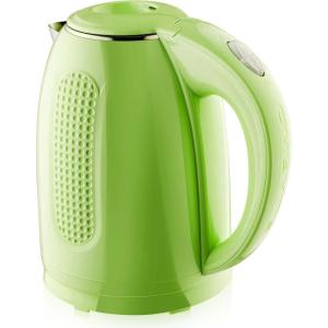 OVENTE 1.7L Double Wall Electric Tea Kettle, 1100W Water Boiler and Heater with Cool-Touch Exterior, Stainless Steel Insulated Interior, Auto Shut-Off, Boil-Dry Protection & Locking Lid, Green KD64G