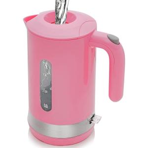 OVENTE 1.8L Electric Kettle, 1500W Fast Boiling Heater for Coffee or Tea, BPA Free, Easy to Fill Lid, Water Level Window, Auto Shut-Off, Boil-Dry Protection and Removable Filter, Green KP413G(Pink)