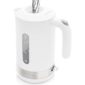 OVENTE 1.8L Electric Kettle, 1500W Fast Boiling Heater for Coffee or Tea, BPA Free, Easy to Fill Lid, Water Level Window, Auto Shut-Off, Boil-Dry Protection and Removable Filter, Green KP413G(White)