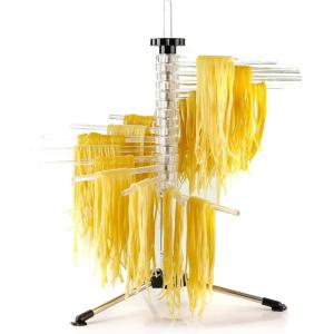OVENTE Ravioli Pasta Roller Cutter with Removable Wheels, Compact Kitchen Tool and BPA-Free Slicer for Fresh Homemade Dough for Cooking Noodle, Baking Pastry, Cookie or Brownie, Red ACPPA7100R(Clear – ACPPA900C)