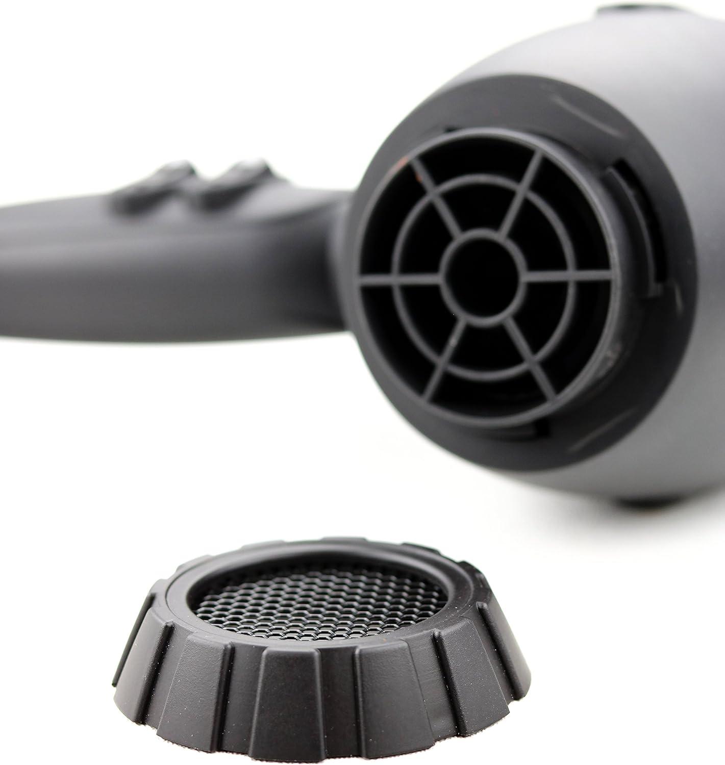 imageOvente 1875 Watt Professional Hair Dryer with Diffuser Ionic amp Tourmaline Technology For Body Volume amp Smoothing Concentrator Attachment amp Travel Bag Lightweight for Home Use Black amp Red X3400BRBlack