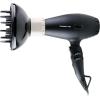 Ovente 1875 Watt Professional Hair Dryer with Diffuser, Ionic & Tourmaline Technology, For Body, Volume & Smoothing, Concentrator Attachment & Travel Bag, Lightweight for Home Use, Black & Red X3400BR(Black)
