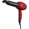 Ovente 1875 Watt Professional Hair Dryer with Diffuser, Ionic & Tourmaline Technology, For Body, Volume & Smoothing, Concentrator Attachment & Travel Bag, Lightweight for Home Use, Black & Red X3400BR(Black & Red)
