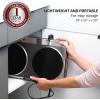 OVENTE Countertop Infrared Double Burner, 1700W Electric Hot Plate and Portable Stove with 7.75″ and 6.75″ Ceramic Glass Cooktop, 5 Level Temperature Setting and Easy to Clean Base, Black BGI102B(BGI202S – Silver)