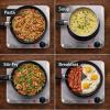 OVENTE Countertop Infrared Double Burner, 1700W Electric Hot Plate and Portable Stove with 7.75″ and 6.75″ Ceramic Glass Cooktop, 5 Level Temperature Setting and Easy to Clean Base, Black BGI102B(BGI101S – Silver)
