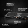 OVENTE Countertop Infrared Double Burner, 1700W Electric Hot Plate and Portable Stove with 7.75″ and 6.75″ Ceramic Glass Cooktop, 5 Level Temperature Setting and Easy to Clean Base, Black BGI102B(BGI102B – Black)